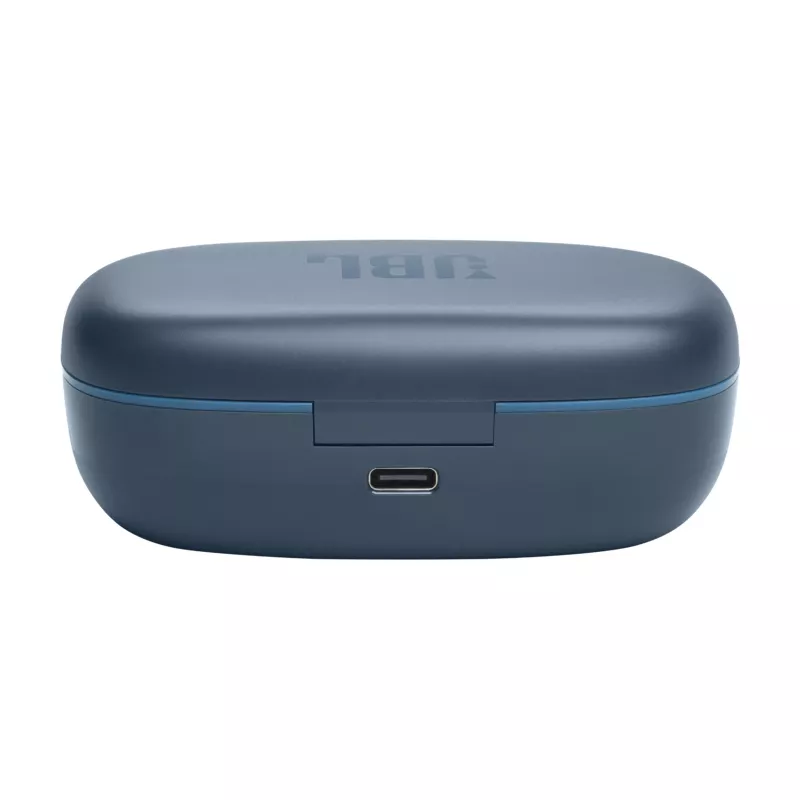 „JBL Endurance Peak 3“ mėlynos ausinės belaidės užkabinamos ant ausies skambučiams / muzikai / sportui / kasdienai USB Type-C „Bluetooth“