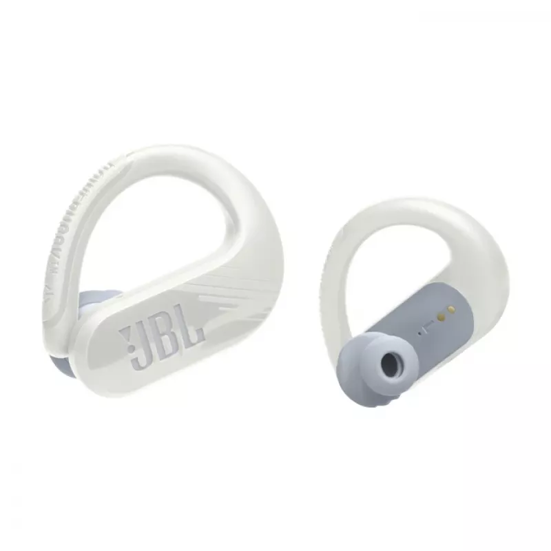 JBL Endurance PEAK 3 ausinės True Wireless Stereo (TWS) ausų kabliukas Skambučiai / muzika / sportas / kasdienis USB Type-C Bluetooth įkrovimo stovas balta