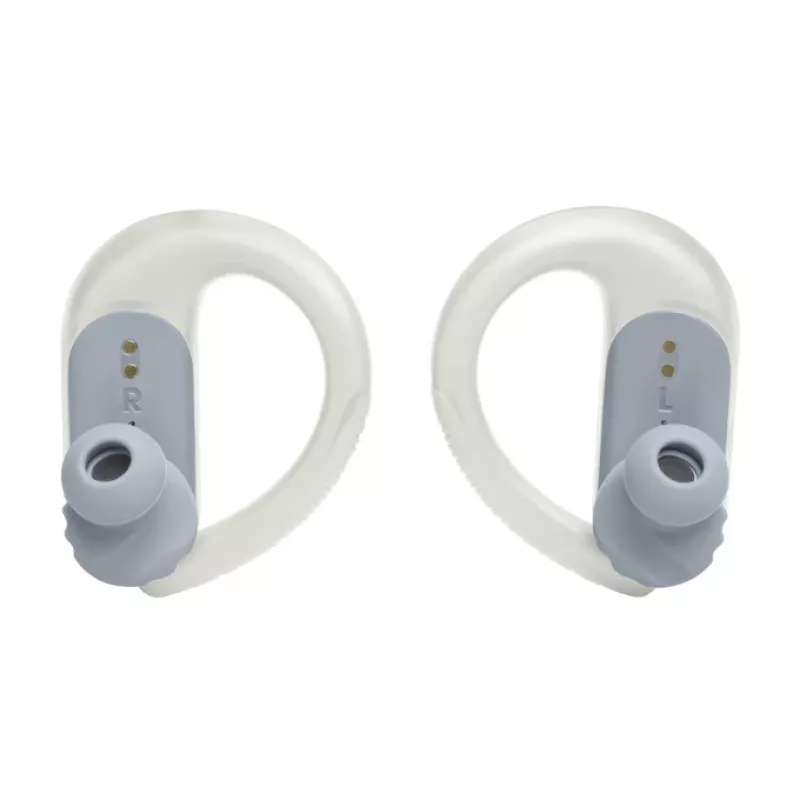 JBL Endurance PEAK 3 ausinės True Wireless Stereo (TWS) ausų kabliukas Skambučiai / muzika / sportas / kasdienis USB Type-C Bluetooth įkrovimo stovas balta