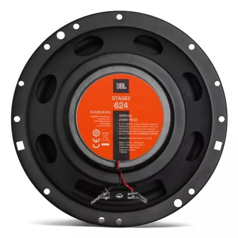 JBL Stage2 624 automobilinė kolonėlė Apvali 2 krypčių 240 W 2 vnt.