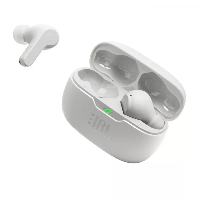 JBL Wave Beam ausinės True Wireless Stereo (TWS) į ausis įdedamos Skambučiai / Muzika / Sportas / Kasdienėms reikmėms baltos