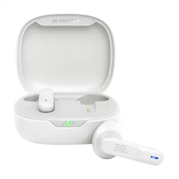 JBL Wave Flex ausinės True Wireless Stereo (TWS) į ausis įdedamos Skambučiams/Muzikai/Sportui/Kasdienai Balta