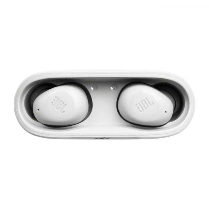 JBL Wave Buds ausinės True Wireless Stereo (TWS) į ausis Įdedamos Skambučiai/Muzika/Sportas/Kasdienai Bluetooth Baltos