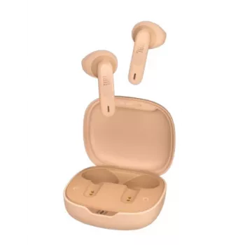 JBL Vibe Flex ausinės True Wireless Stereo (TWS) į ausis įdedamos Skambučiams/Muzikai Bluetooth smėlio spalvos