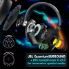 JBL Quantum 400 JUODA, laidinės, žaidimams, 20 - 20000 Hz, 248 g, Ausinės, juoda