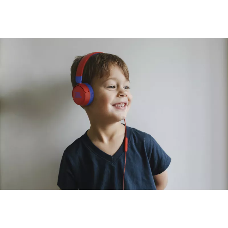 JBL JR310 BLUE, laidinės, muzikai, 20 - 20000 Hz, 112 g, ausinės, mėlynos