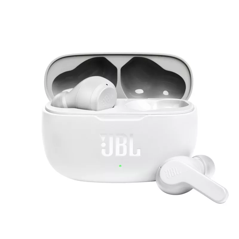 JBL Wave 200 TWS WHITE, Wireless, 20 - 20000 Hz, Muzika, 48 g, Ausinės, Balta