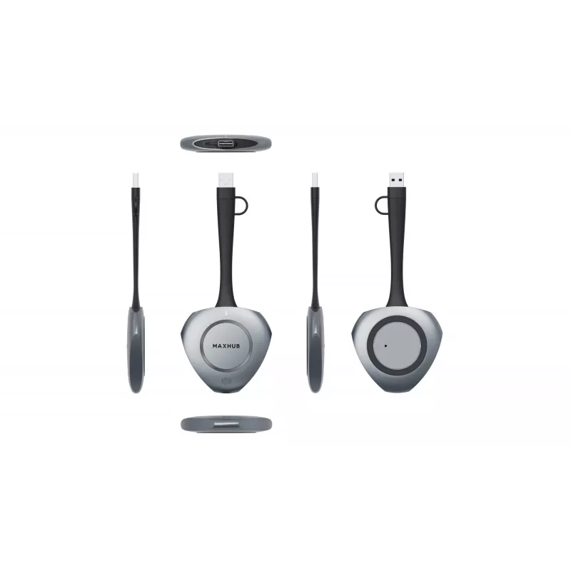 MAXHUB WT13M 4K BYOM belaidžio bendrinimo raktas, raktas, USB, Wi-Fi, belaidis, „Wi-Fi 6 (802.11ax)“, USB Type-C, juoda, šviesiai pilka