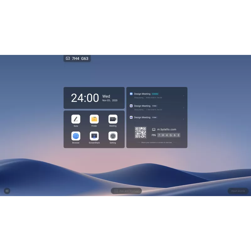 MAXHUB XBoard V7 serija C9850 98 colių viskas viename konferencijų interaktyvus jutiklinis ekranas