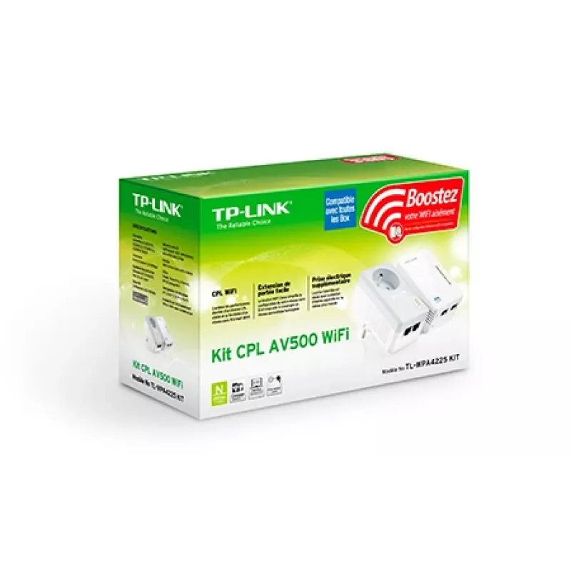 TP-Link TL-WPA4225 KIT PowerLine tinklo adapteris 500 Mbit/s Ethernet LAN Wi-Fi baltas 2 vnt.