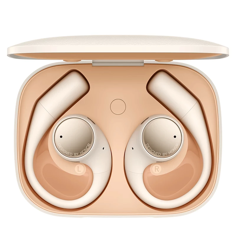 Honor Earbuds Open ausinės belaidžio ryšio į ausis įdedamos skambučiams/muzikai USB Type-C Bluetooth auksinės