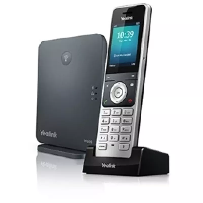 Yealink W60P IP telefonas juodas, sidabrinis TFT
