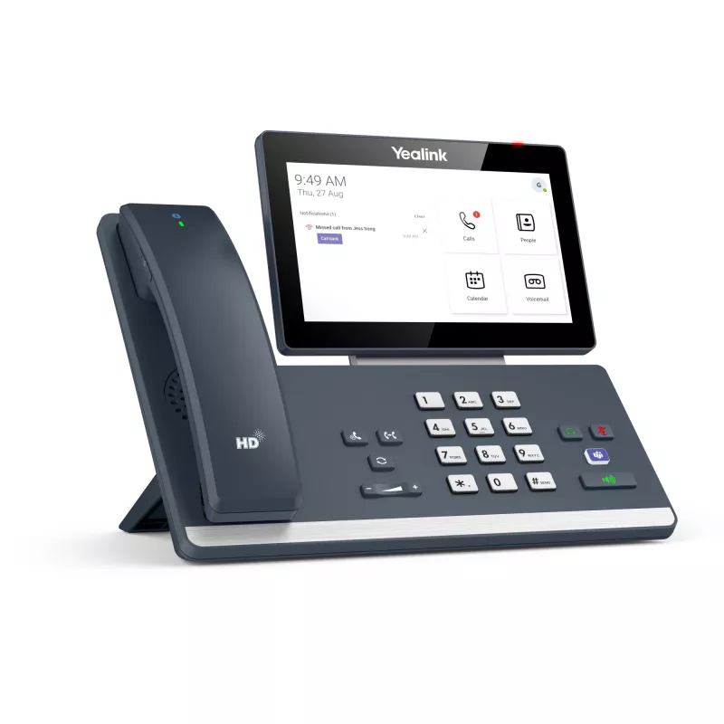 Yealink MP58-WH Microsoft Teams Edition, IP telefonas, pilkas, belaidis ragelis, stalinis, Android, Microsoft Teams