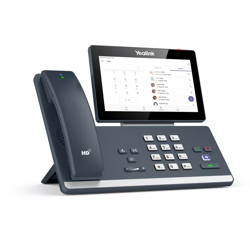 Yealink MP58-WH Microsoft Teams Edition, IP telefonas, pilkas, belaidis ragelis, stalinis, Android, Microsoft Teams