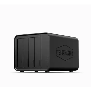 TerraMaster D4-320 išorinis diskų masyvas, juodas, 4 skyriai HDD/SSD