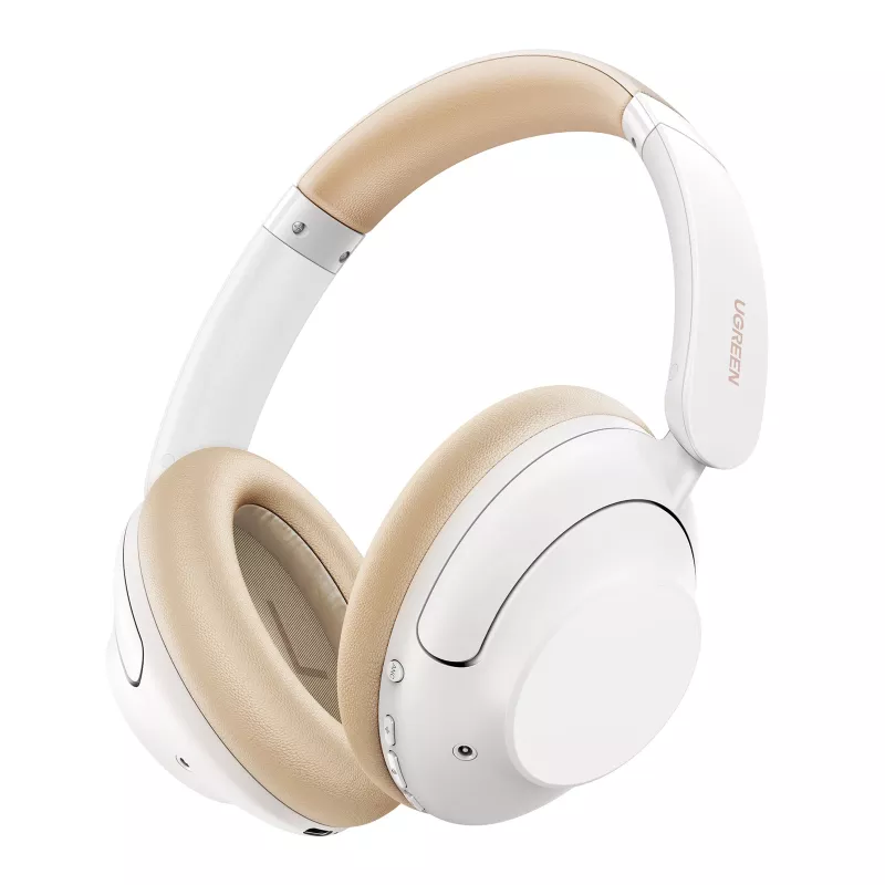 Ugreen HiTune Max5 ausinės laidinės ir belaidės galvos juosta skambučiai/muzika Bluetooth balta