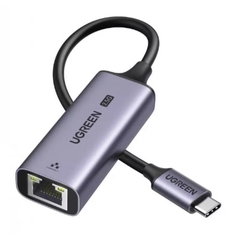 Ugreen USB-C į RJ45 2.5G Ethernet adapteris sąsajos plokštės/adapteris RJ-45