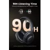 Ugreen HiTune Max5 ausinės su laidu ir bevielės ant galvos dedamos skambučiams/muzikai Bluetooth juodos