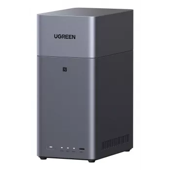 Tinklo saugykla UGREEN NASync DH2300 — Rockchip A76/A55 2,2 GHz, 4 GB RAM, 2xSATA, 1xGbE, 2xUSB3.2, USB-C, HDMI