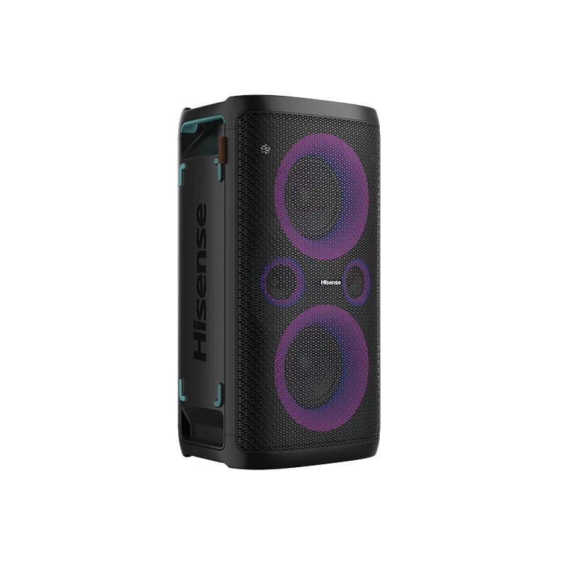 Hisense PartyRocker One HP100 vakarėlių garsiakalbis, juoda, žalia, 300 W