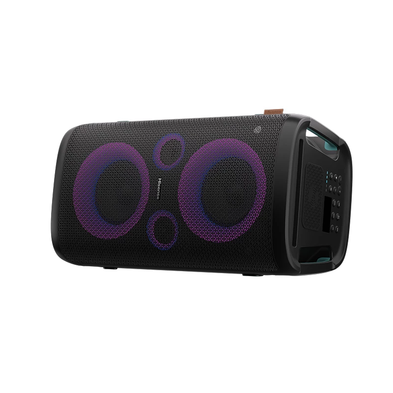 Hisense PartyRocker One HP100 vakarėlių garsiakalbis, juoda, žalia, 300 W