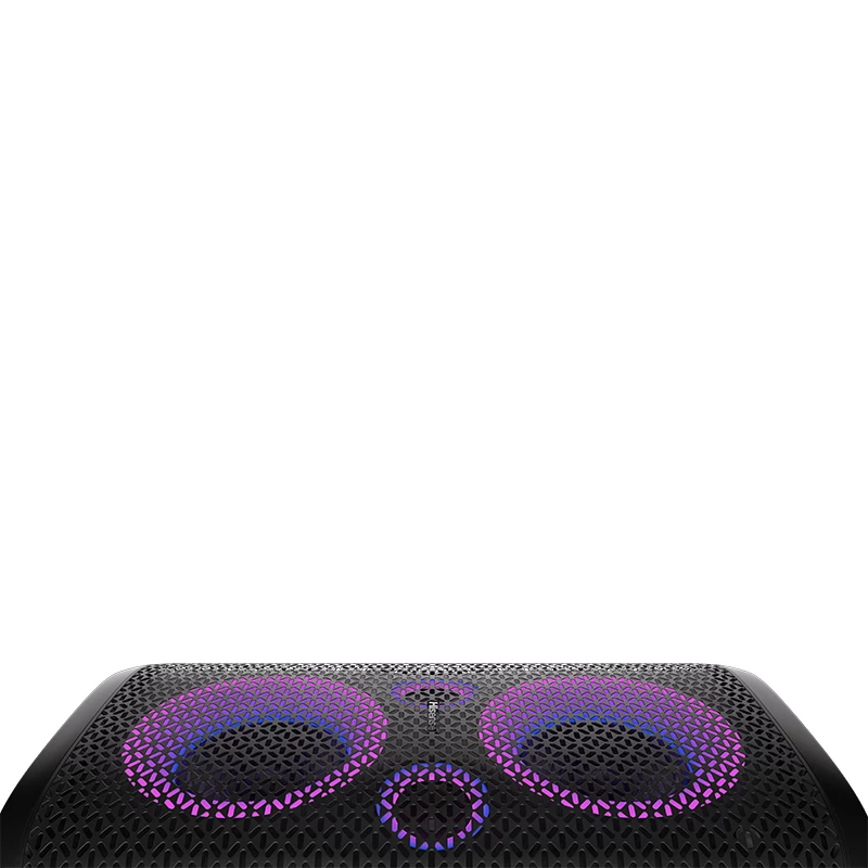 Hisense PartyRocker One HP100 vakarėlių garsiakalbis, juoda, žalia, 300 W