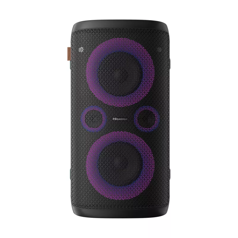 Hisense PartyRocker One HP100 vakarėlių garsiakalbis, juoda, žalia, 300 W