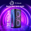 Hisense PartyRocker One HP100 vakarėlių garsiakalbis, juoda, žalia, 300 W