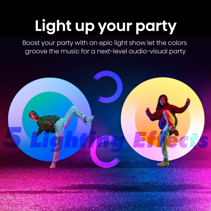 Hisense PartyRocker One HP100 vakarėlių garsiakalbis, juoda, žalia, 300 W