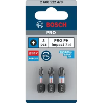 Atsuktuvų antgalių rinkinys Bosch Phillips 3 vnt. 2608522470