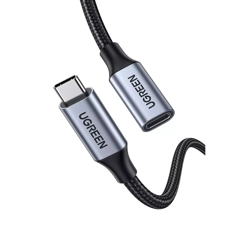 Ugreen USB-C 3.1 ilginamasis laidas USB laidas USB 3.2 Gen 2 (3.1 Gen 2) 1 m USB C juoda, pilka