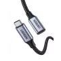 Ugreen USB-C 3.1 ilginamasis laidas USB laidas USB 3.2 Gen 2 (3.1 Gen 2) 1 m USB C juoda, pilka
