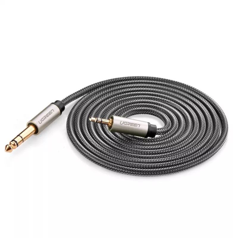 Audio laidas Ugreen 10628 2 m 6,35 mm į 3,5 mm kištukas juodas