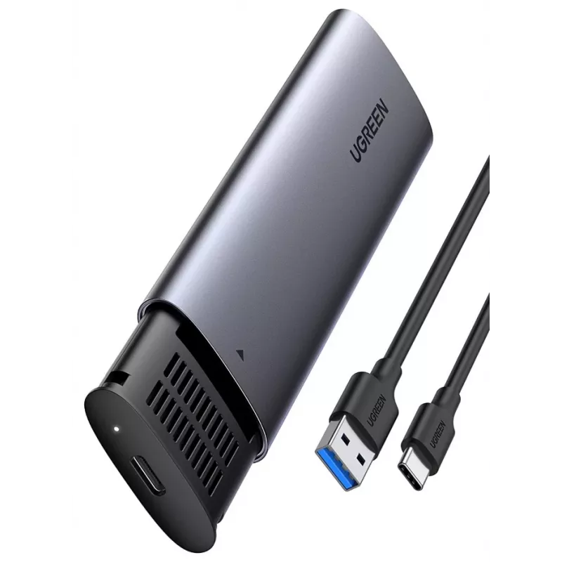 SSD korpusas Ugreen 10903 M.2 juodas pilkas 2TB 5 Gbit/s