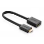 HDMI laidas Ugreen 20137 Mini-HDMI kištukas į HDMI lizdą Juoda Auksinė