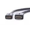 HDMI laidas Ugreen 20137 Mini-HDMI kištukas į HDMI lizdą Juoda Auksinė