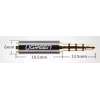 Ugreen adapteris 2,5 mm (moteriškas) mikro lizdas į 3,5 mm mini lizdą (vyriškas) adapteris juodas (20502)