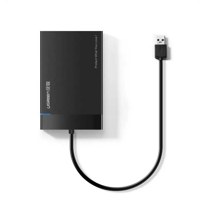 HDD/SSD korpusas Ugreen 30847 Juodas 2,5 colio 6TB 5 Gbit/s
