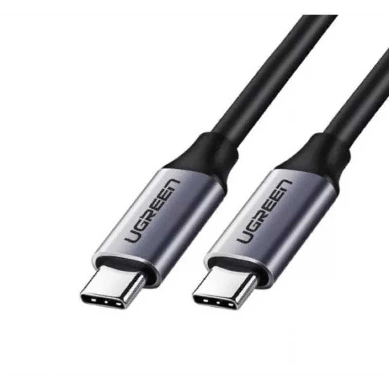 USB-C į USB-C Thunderbolt 3 laidas UGREEN 50751 — 1,5 m, juoda/sidabrinė