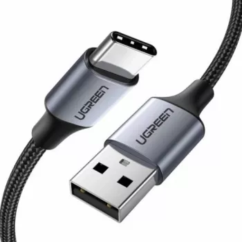 USB laidas Ugreen 60127 USB 2.0 1,5 m USB A į USB C juodas