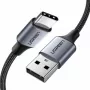 USB laidas Ugreen 60127 USB 2.0 1,5 m USB A į USB C juodas
