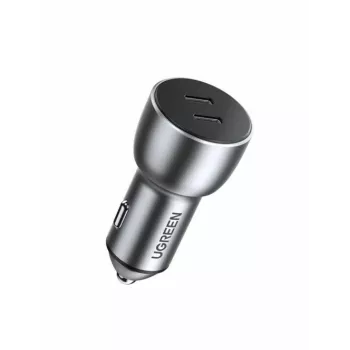 Automobilinis Įkroviklis Ugreen 70594 Universalus Pilkas 12/24V 2x USB Type-C