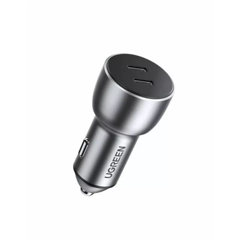 Automobilinis Įkroviklis Ugreen 70594 Universalus Pilkas 12/24V 2x USB Type-C