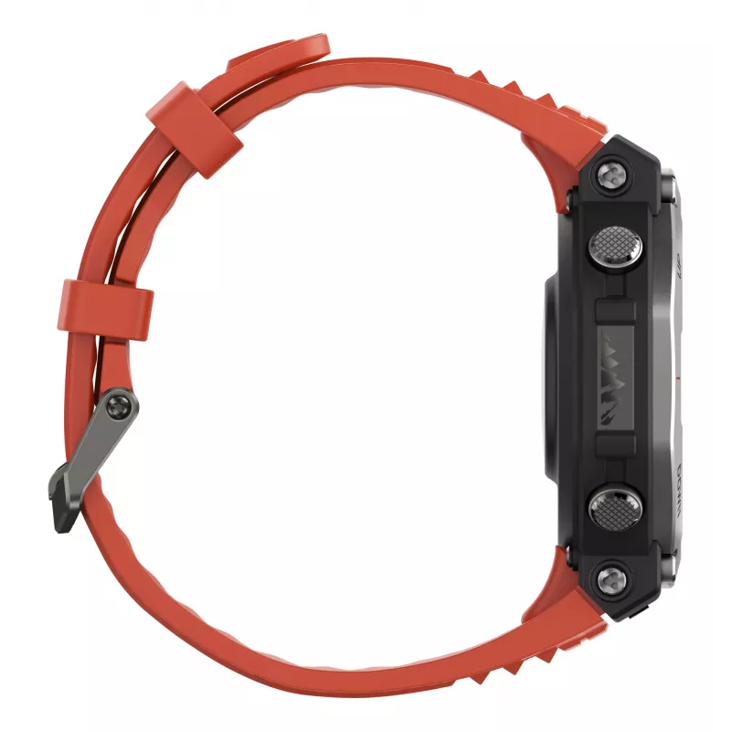 Amazfit T-Rex 3 Lava 3.81 cm (1.5 colio) AMOLED 48.5 mm skaitmeninis 480 x 480 pikselių jutiklinis ekranas juodas, nerūdijantis plienas GPS (palydovinis)