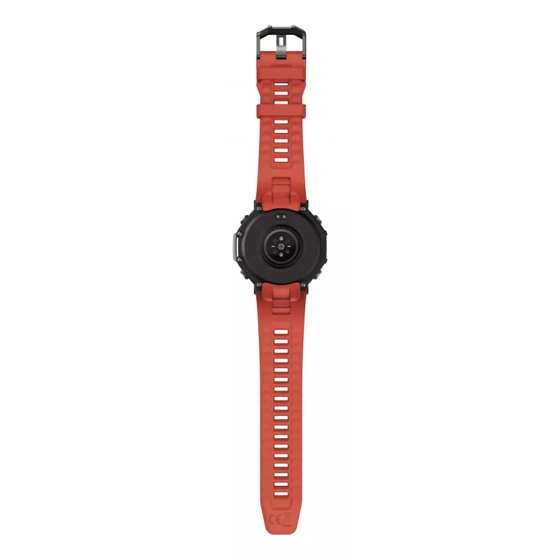 Amazfit T-Rex 3 Lava 3.81 cm (1.5 colio) AMOLED 48.5 mm skaitmeninis 480 x 480 pikselių jutiklinis ekranas juodas, nerūdijantis plienas GPS (palydovinis)