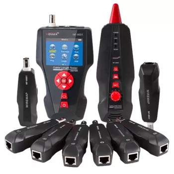 Kabelių testeris LYNX CS TLCD88 — LCD testeris Cat3/Cat5E/Cat6 ir PoE aptikimui