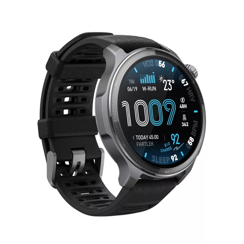 Amazfit Balance 2 XT 3,81 cm (1,5 colio) AMOLED skaitmeninis 480 x 480 pikselių jutiklinis ekranas juodas Wi-Fi GPS (palydovinis)