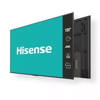Hisense 100BM66D informacinis ekranas 2,54 m (100 colių) LED Wi-Fi 500 cd/m² 4K Ultra HD juodas 24/7