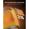Stalinė lempa Govee H6020 Table Lamp 2 Pro Sound by JBL — RGBIC + šilta balta, 600 lm, Wi‑Fi ir Bluetooth, 5200 mAh