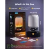 Stalinė lempa Govee H6020 Table Lamp 2 Pro Sound by JBL — RGBIC + šilta balta, 600 lm, Wi‑Fi ir Bluetooth, 5200 mAh